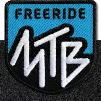 MTB Mountainbike freeride - Klett-Patch 60 x 62 mm / Blau