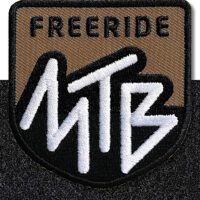 MTB Mountainbike freeride - Klett-Patch 60 x 62 mm / Braun