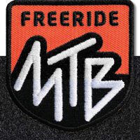MTB Mountainbike freeride - Klett-Patch 60 x 62 mm / Neon