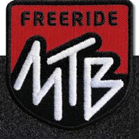 MTB Mountainbike freeride - Klett-Patch 60 x 62 mm / Rot