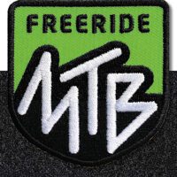 MTB Mountainbike freeride - Klett-Patch 60 x 62 mm / Gruen