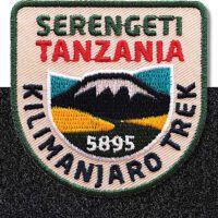 Tansania Serengeti Kilimandscharo - Klett-Patch 60 x 61 mm