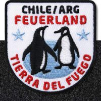 Feuerland Chile - Klett-Patch 64 x 66 mm