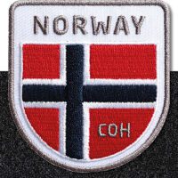 Norwegen Norway Flagge - Klett-Patch 58 x 62 mm