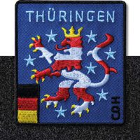 Thüringen Löwe - Klett-Patch 60 x 68 mm