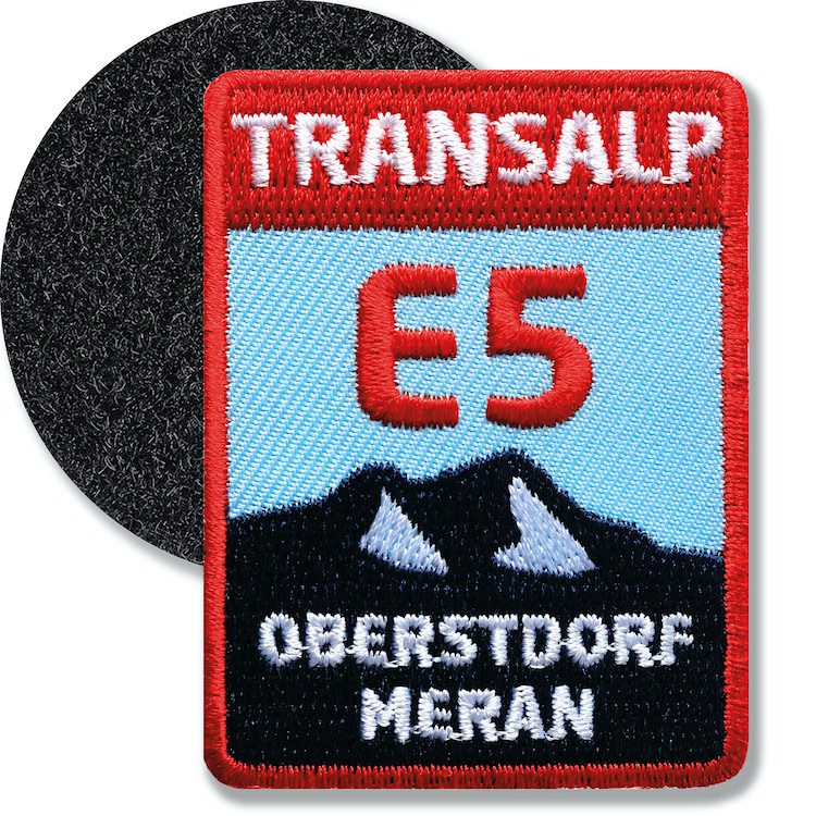E5 Oberstdorf Meran Alpencross - Klett-Patch (rot-blau)